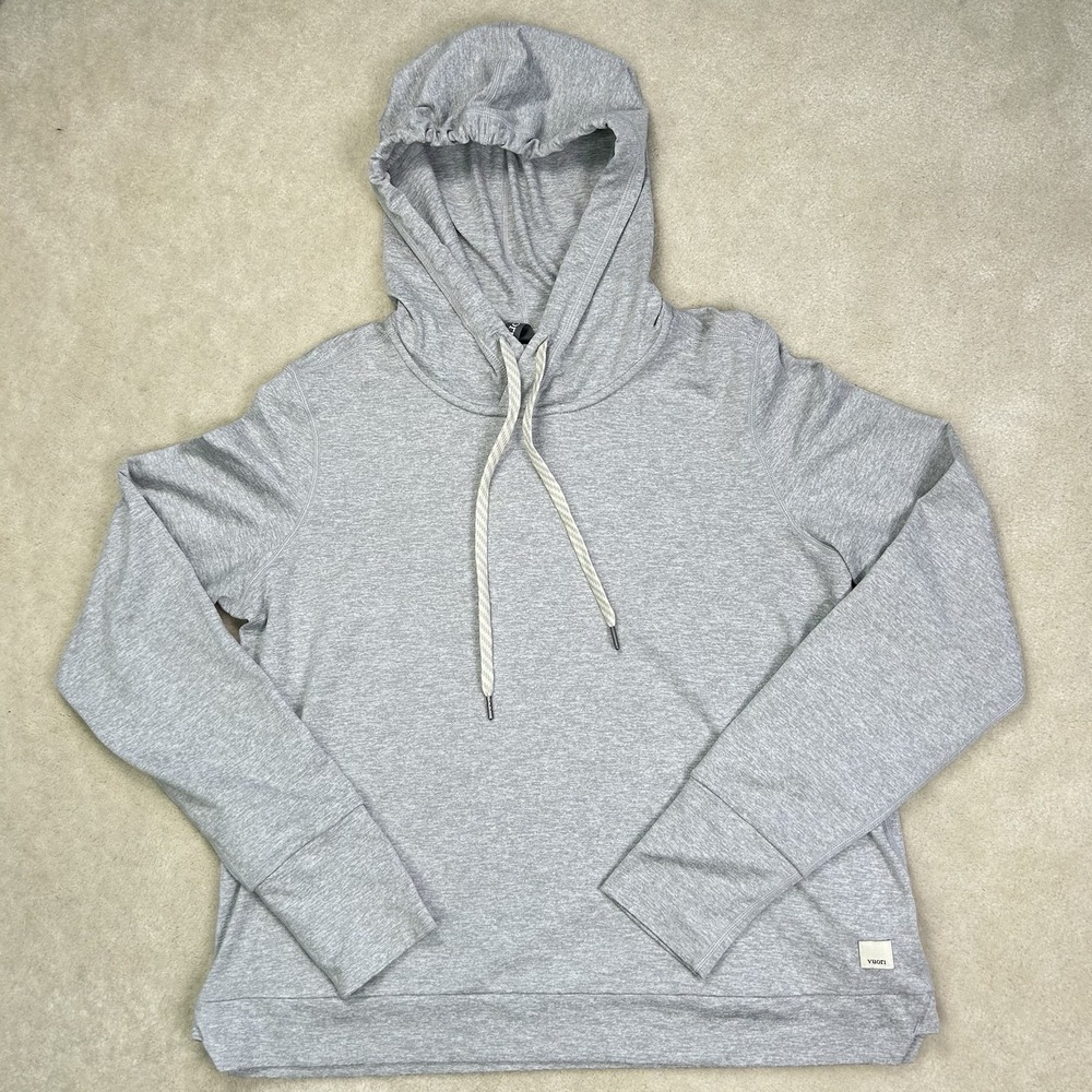Vuori Hoodie Womens Small Gray Halo Essential Performance Dreamknit VW226